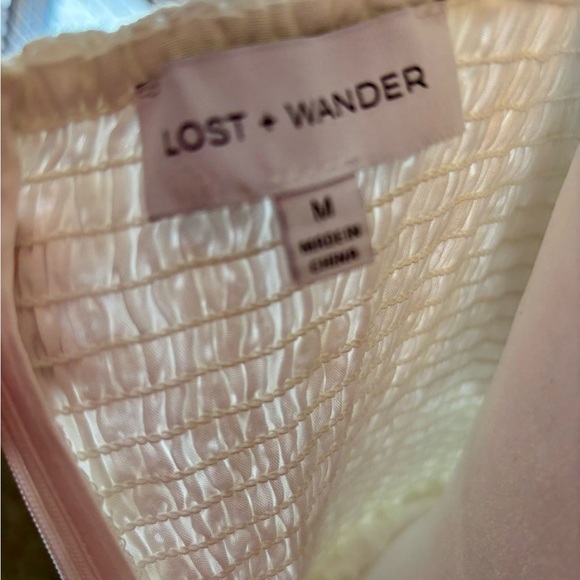 Lost + Wander White Middle of Nowhere Tiered Midi Sundress - Picture 13 of 15